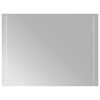 vidaXL LED Badkamer Spiegel Doorzichtig 80 x 60 cm gehard glas