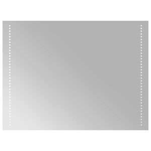 vidaXL LED Badkamer Spiegel Doorzichtig 80 x 60 cm gehard glas