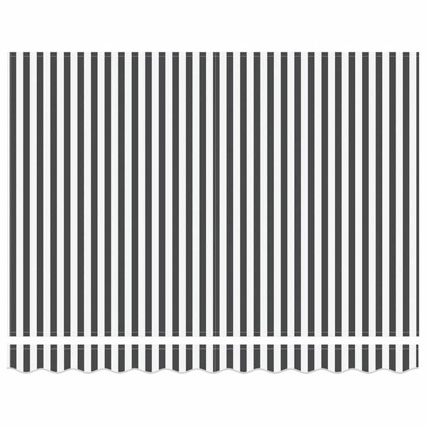 vidaXL Inklapbaar Zonnescherm Antraciet en Wit 300 x 250 cm