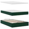 vidaXL Ottoman bed met matrassen en LED's 120x190cm fluweel
