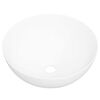 vidaXL Wasbak 36x15 cm rond keramiek wit