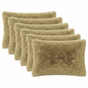 vidaXL Kussen met kussen HEERLEN 2 st Lichtgrijs PV Fleece