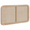 vidaXL Hoofdbord met hoofdeinde Naturel 100 x 55 x 3 cm Rattan