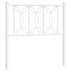 vidaXL Vervangend hoofdbord 75 cm metaal wit
