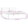vidaXL Bedframe met opbergruimte hydraulisch kunstleer wit 120x200 cm