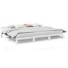 vidaXL Bedframe Family zonder matras 270x200 cm massief grenenhout wit