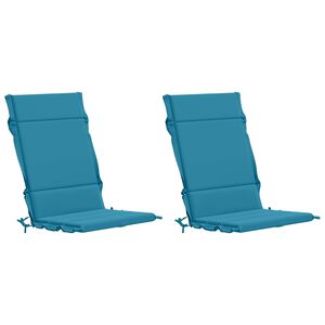 vidaXL 2-delige Hoogrug Kussen GEMERT 2 pcs 100% Polyester Lichtblauw