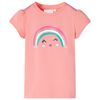 Kindershirt 92 lichtkoraalkleurig