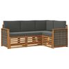 vidaXL Buiten bankenset 4 st Polyester