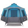 vidaXL Huisje Tent met dak Blauw en Grijs 405 x 405 x 273 cm
