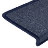 vidaXL Trapmatten 15 st 65x21x4 cm donkergrijs en blauw met rechthoekige rand
