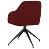 vidaXL Eetkamerstoelen 2 st fluweel wijnrood