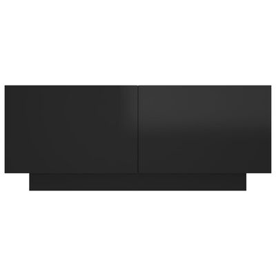 vidaXL Tv-meubel 100x35x40 cm spaanplaat hoogglans zwart