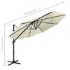 vidaXL Parasol 4-laags met aluminium paal 3x3 m zandkleurig
