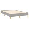vidaXL Boxspring met matras stof lichtgrijs 120x190 cm
