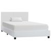 vidaXL Bedframe kunstleer wit 100x200 cm