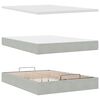 vidaXL Ottoman bed met matras 140x200cm fluweel lichtgrijs