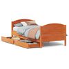 vidaXL Bedframe zonder matras massief grenenhout wasbruin 90x200 cm