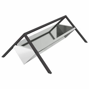 vidaXL Voederbak voor vee Zilver 111 x 76 x 38 cm Gegalvaniseerd staal