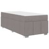 vidaXL Bedframe met matras Taupe 120 x 190 cm Stof