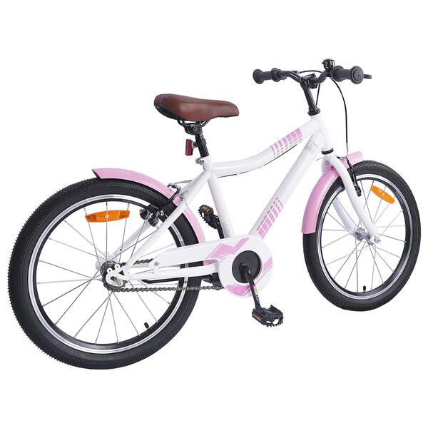 vidaXL Kinderfiets 18 Inch voor 5-7 jaar Lichtroze