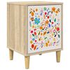 vidaXL Nachtkastje MAINZ Sonoma Eiken 36 x 33 x 50 cm Bewerkt hout