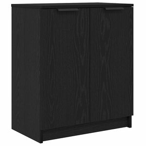 vidaXL Schoenenkast met plank Zwart Eiken 59 x 35 x 70 cm Bewerkt hout