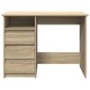 vidaXL Bureau 102x50x75 cm bewerkt hout sonoma eikenkleurig