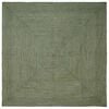 vidaXL Gebied Tapijt Olijfgroen 240 x 240 cm Jute
