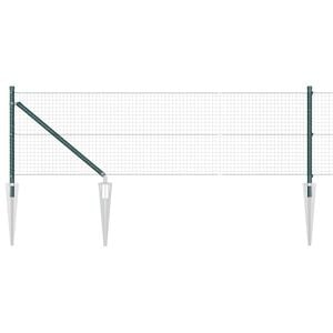 vidaXL Gecombineerd draadhek met spikes 10 x 0,4 m (B x H)