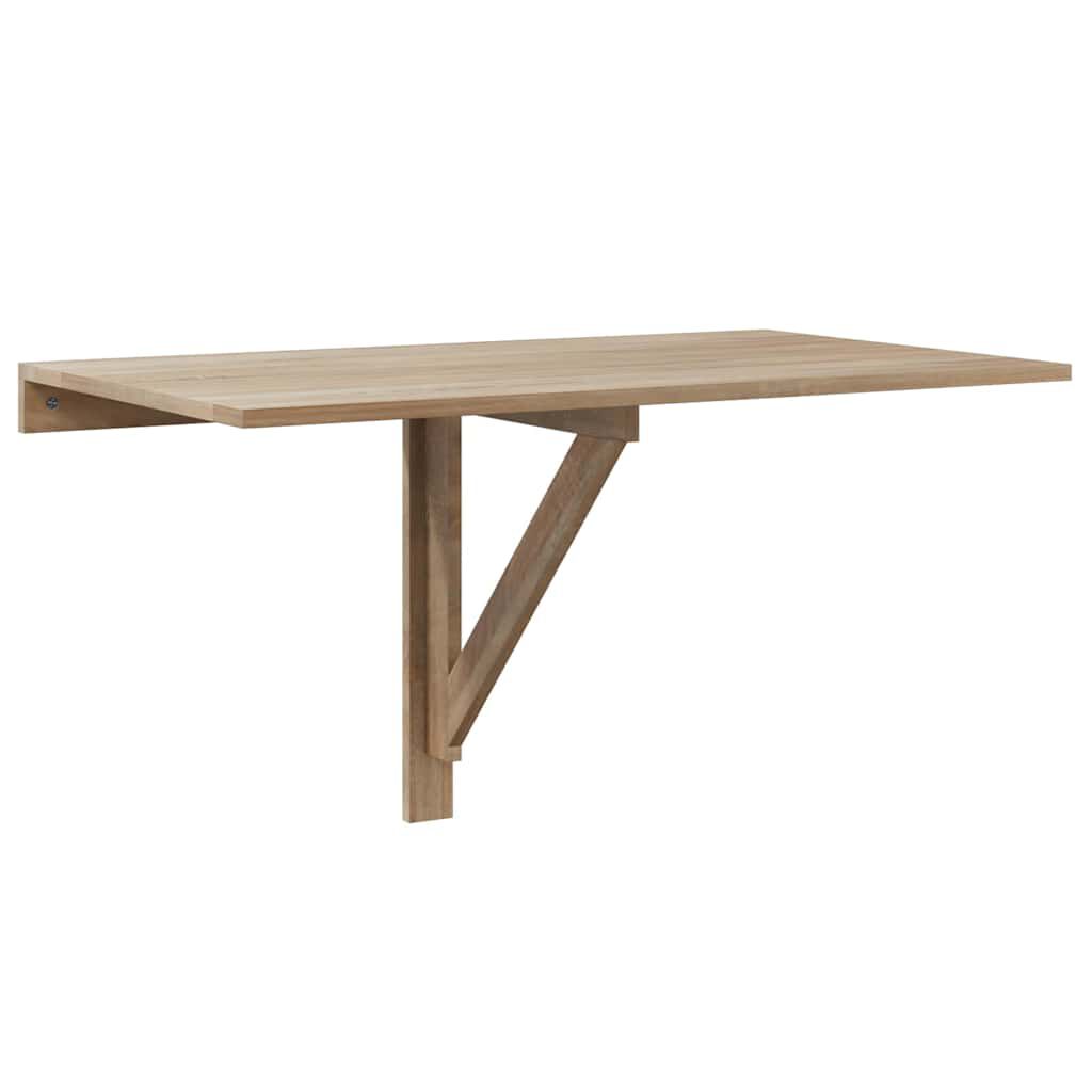 vidaXL Wandtafel met lade halfrond wit