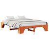 vidaXL Bedframe Wasbruin 160 x 200 cm Massief grenenhout