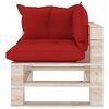 vidaXL 9-delige Loungeset met kussens pallet grenenhout