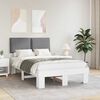 vidaXL Bedframe met Gevoerd Hoofdgedeelte Lichtgrijs 120 x 190 cm