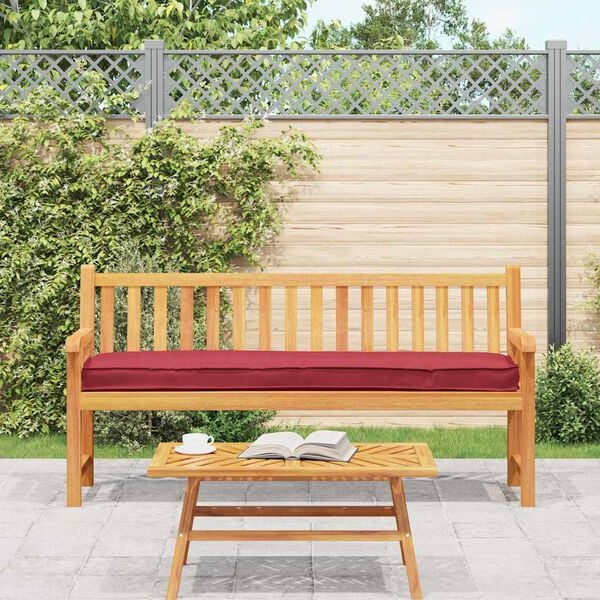 vidaXL Pallet Kussen Set 2 pcs Wijnrood 200 x 40 x 8 cm Oxford stof