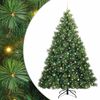 vidaXL Kunstkerstboom met 300 LED met standaard Groen 240 cm PE en PVC