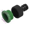vidaXL Tuinslang met koppelingsset 0,5'' 50 m PVC groen