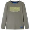 vidaXL Kindershirt met lange mouwen 92 kakikleurig
