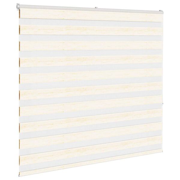 vidaXL Zebra rolgordijn 155x150 cm stofbreedte 150,9cm marmerbeige
