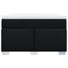 vidaXL Boxspring met matras stof zwart 120x190 cm