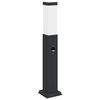 vidaXL Bolderverlichting met sensor 50 cm zwart IP44