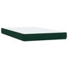 vidaXL Boxspring met matras fluweel donkergroen 120x220 cm