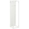 vidaXL Brandhoutrek 25x25x100 cm koudgewalst staal wit