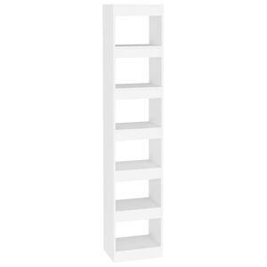 vidaXL Boekenkast/kamerscherm 40x30x198 cm wit