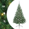 vidaXL Kunstmatig Voorverlicht Kerstboom met 300 LED Groen 240 cm PVC