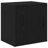 vidaXL Garagekasten 2 st spaanplaat zwart