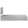 vidaXL Bedframe met lade Grijs Sonoma 90 x 200 cm Bewerkt hout
