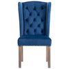 vidaXL Eetkamerstoelen 6 st fluweel blauw