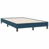 vidaXL Boxspring zonder matras fluweel donkerblauw 120x220 cm