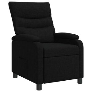 vidaXL Relaxfauteuil Zwart Stof